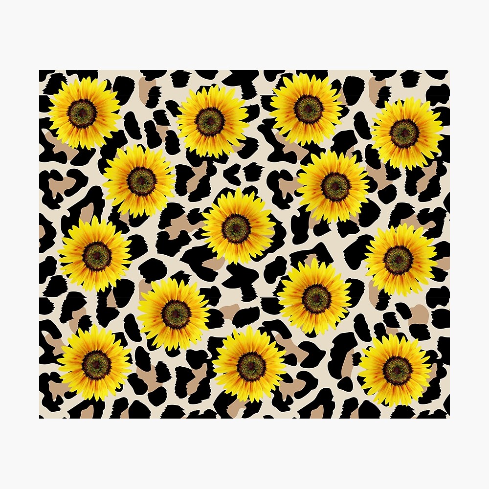 Detail Cheetah Print Sunflower Wallpaper Nomer 25