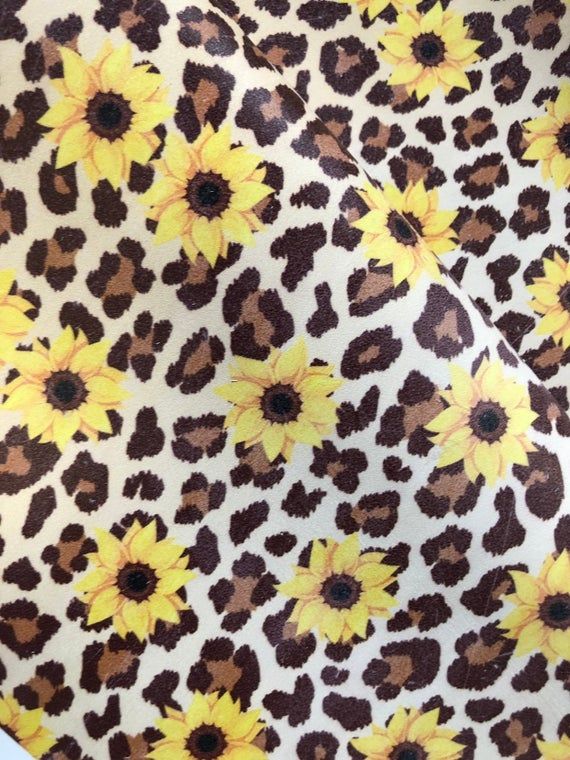 Detail Cheetah Print Sunflower Wallpaper Nomer 4