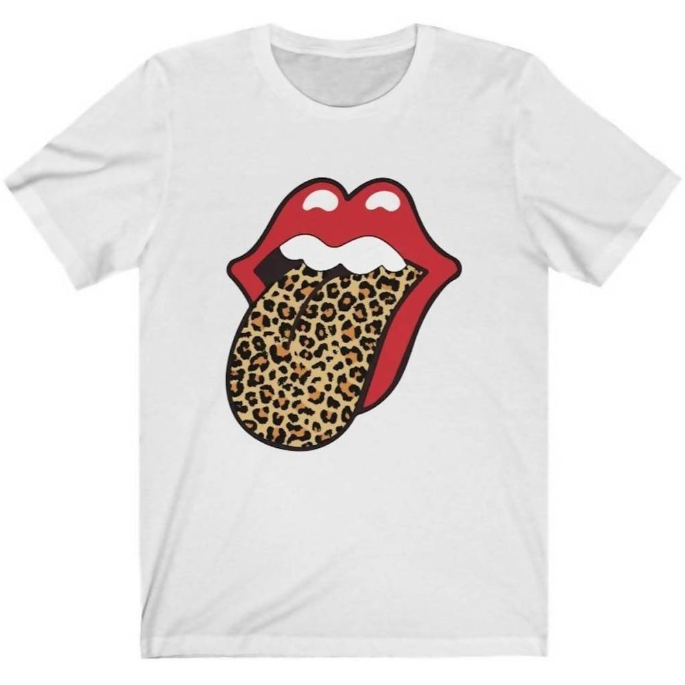 Detail Cheetah Print Tongue Shirt Nomer 22