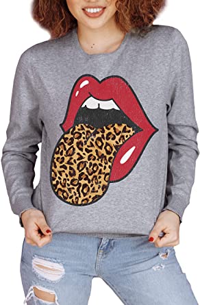 Detail Cheetah Print Tongue Shirt Nomer 27