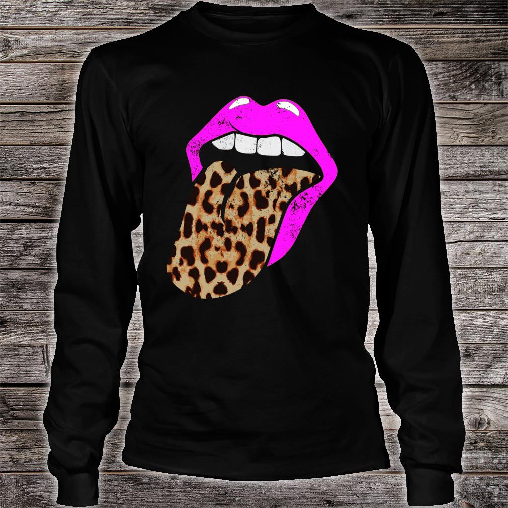 Detail Cheetah Print Tongue Shirt Nomer 51