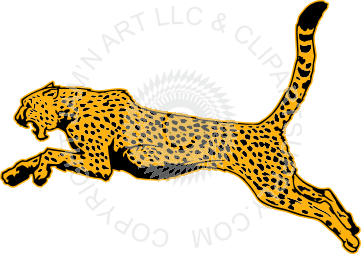 Detail Cheetah Running Clipart Nomer 19