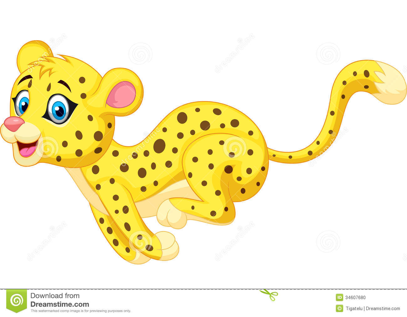 Detail Cheetah Running Clipart Nomer 37