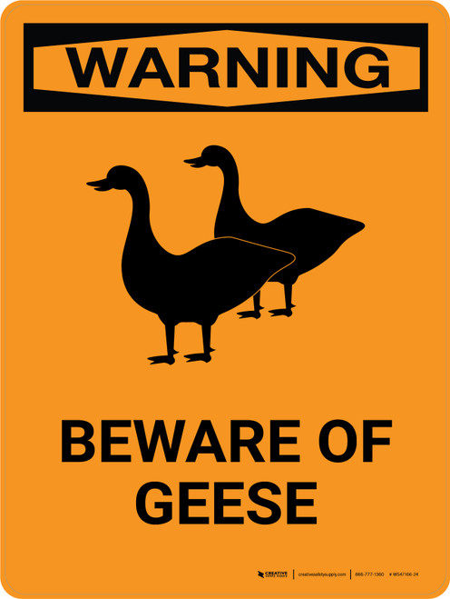 Detail Goose Warning Sign Nomer 15