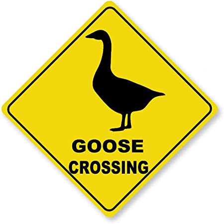 Detail Goose Warning Sign Nomer 22