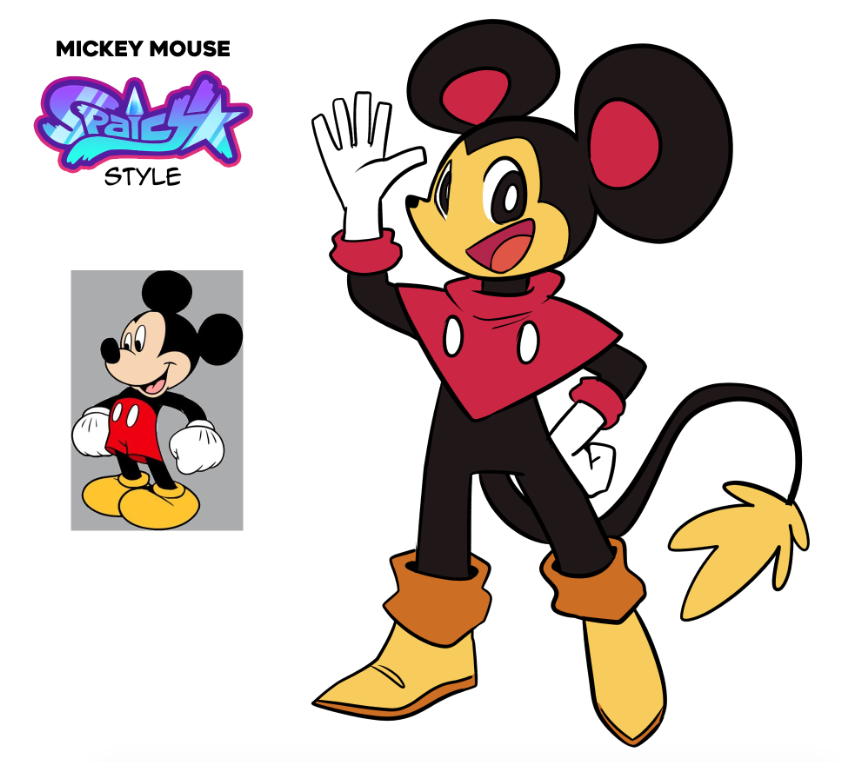 Detail Mickey Mouse Style Nomer 8