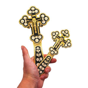 Detail Russisch Orthodox Kreuz Gold Nomer 25