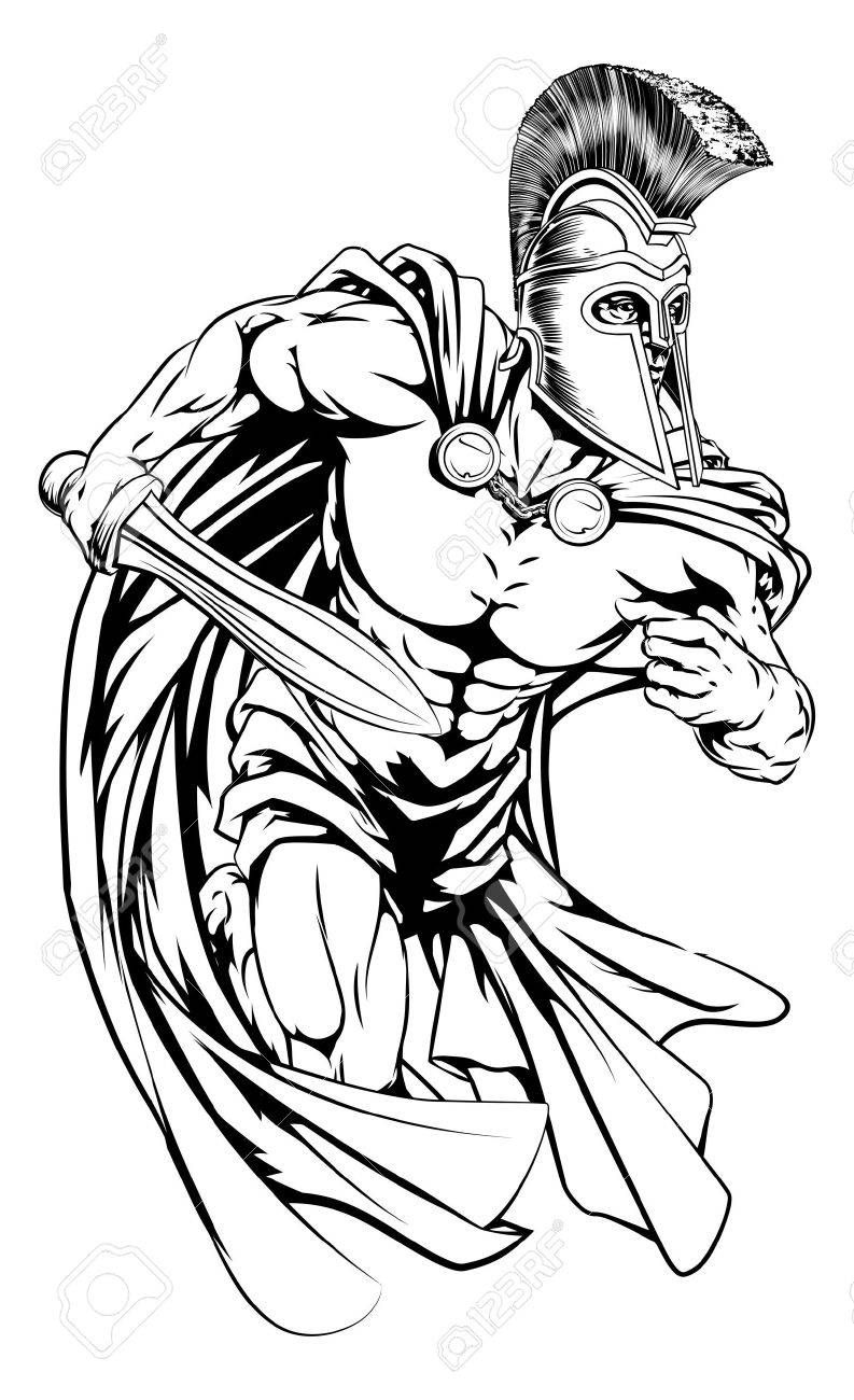 Detail Spartaner Krieger Tattoo Nomer 3