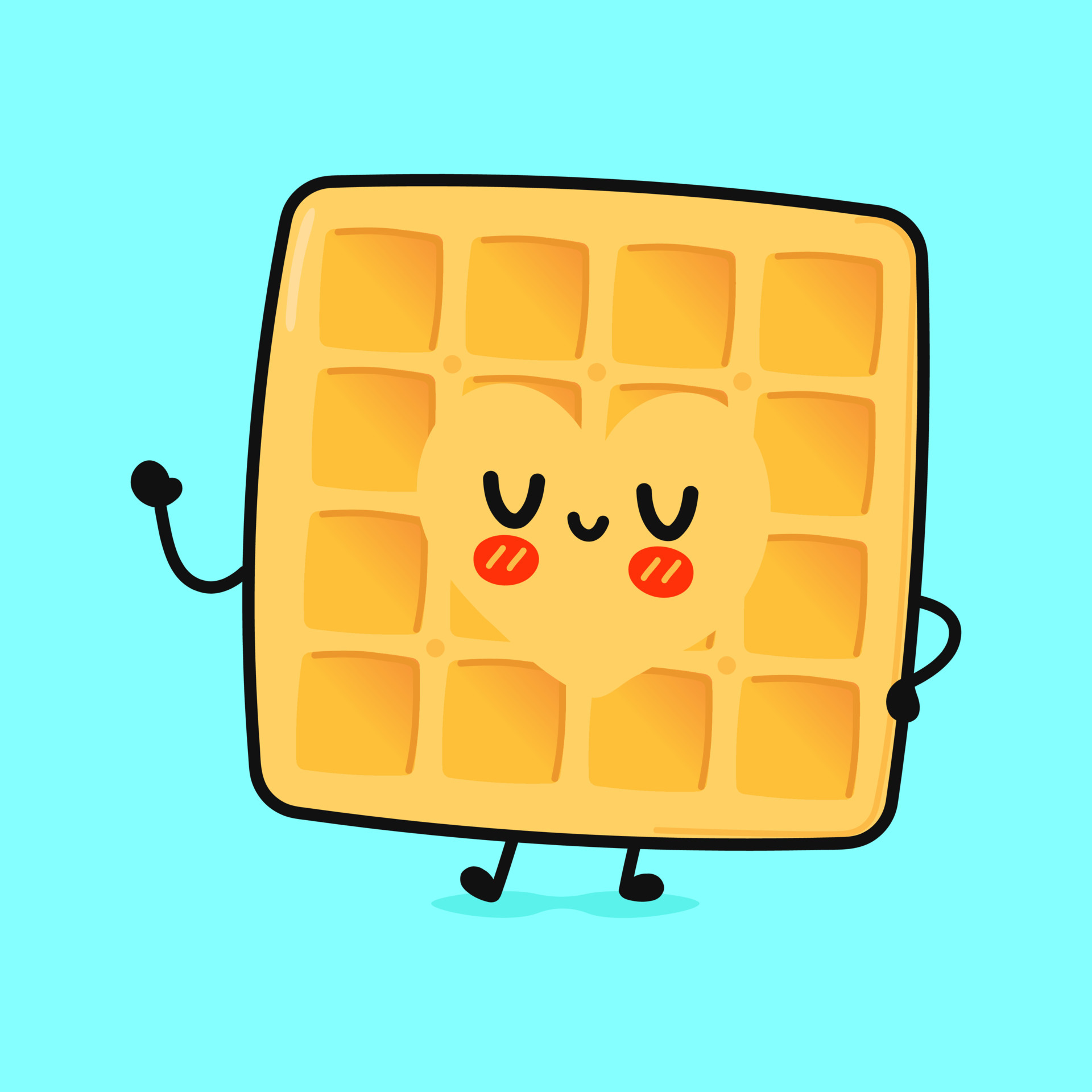 Detail Waffel Gezeichnet Nomer 2