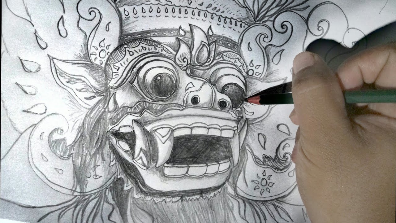 Detail Gambar Barong Bali Hitam Putih Nomer 28