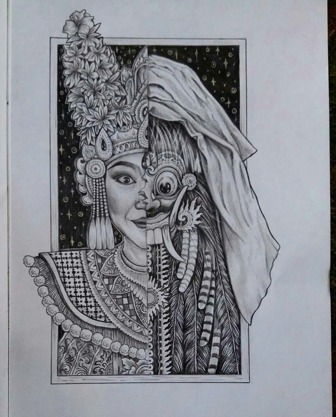 Detail Gambar Barong Bali Hitam Putih Nomer 36