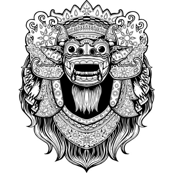 Detail Gambar Barong Bali Hitam Putih Nomer 55