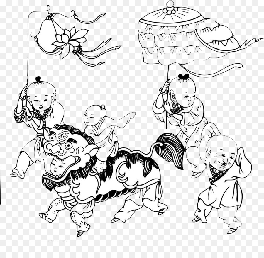 Detail Gambar Barongsai Hitam Putih Nomer 27