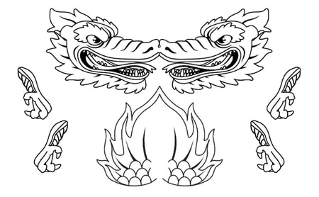 Detail Gambar Barongsai Hitam Putih Nomer 28