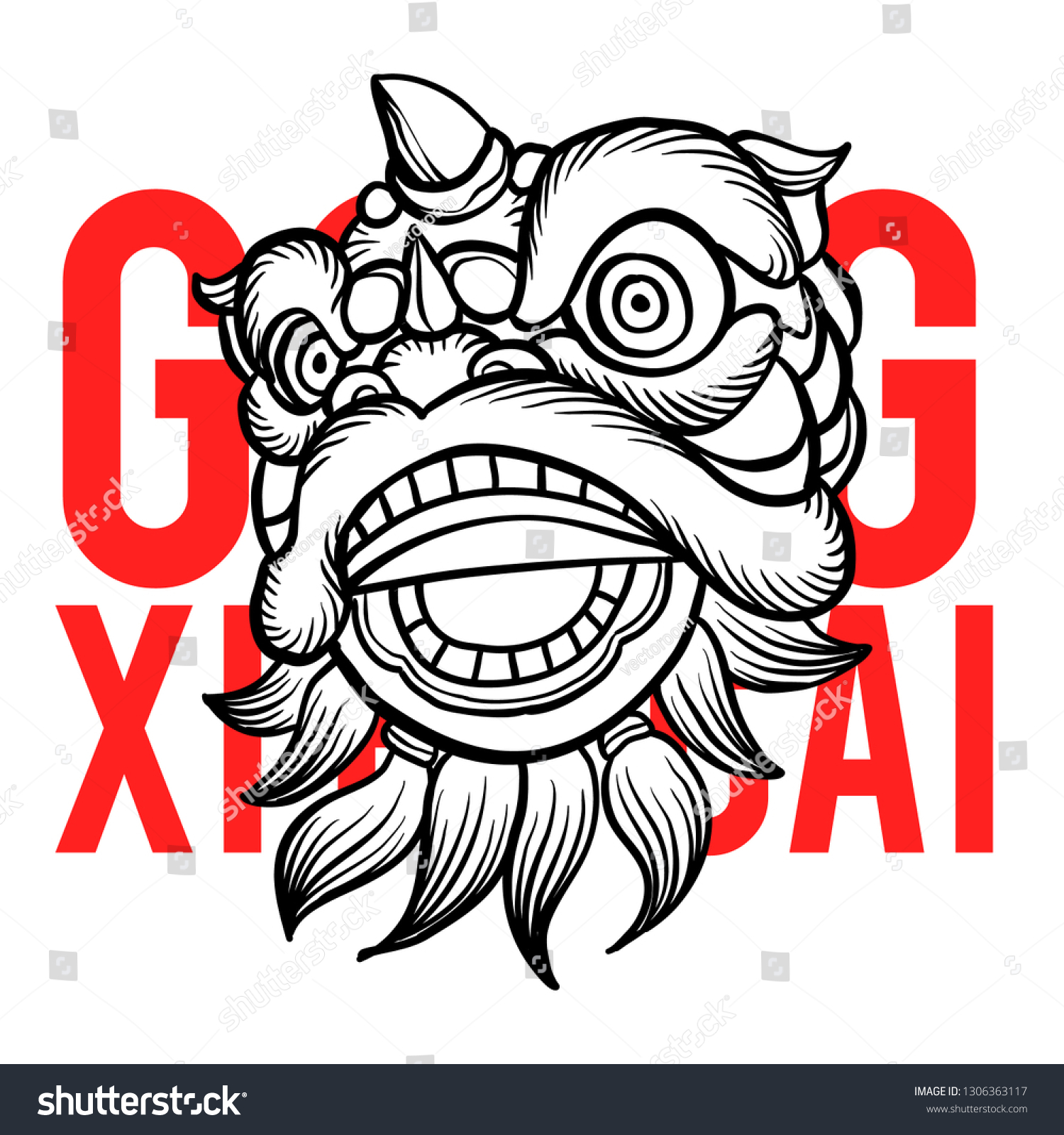 Detail Gambar Barongsai Hitam Putih Nomer 35