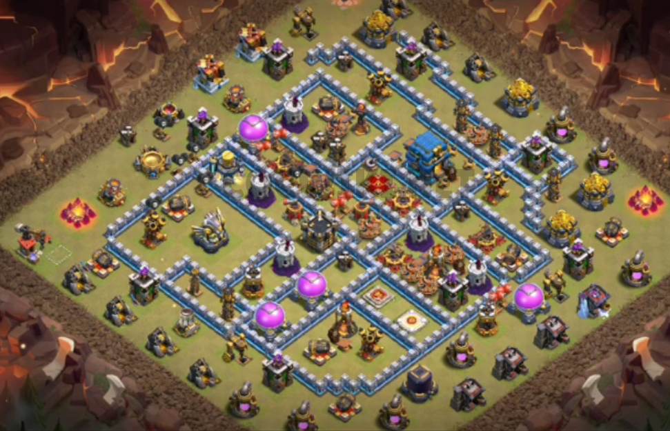 Detail Gambar Base War Th 12 Anti 2 Star Nomer 6