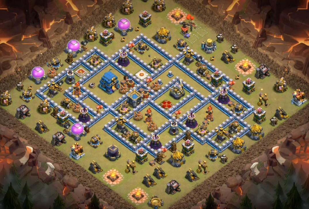 Detail Gambar Base War Th 12 Anti 2 Star Nomer 8