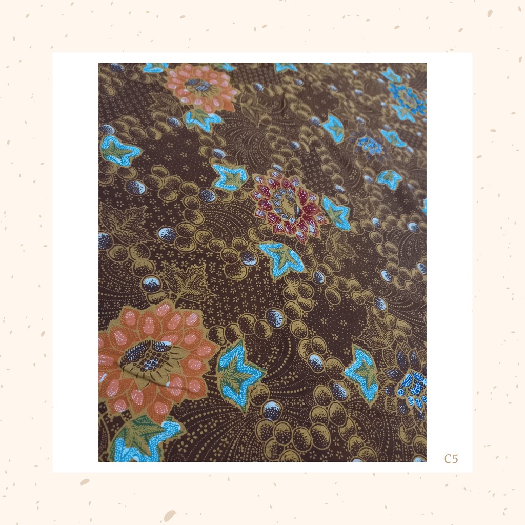 Detail Gambar Batik Bunga Coklat Nomer 10