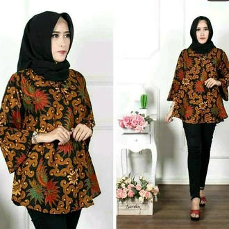 Detail Gambar Batik Bunga Coklat Nomer 50