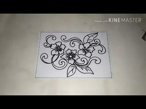 Detail Gambar Batik Bunga Di Kertas A3 Nomer 5