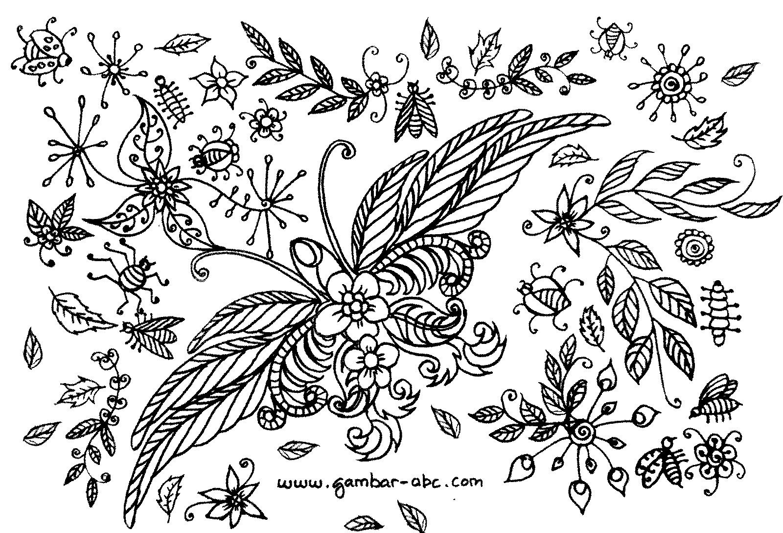 Detail Gambar Batik Bunga Hitam Putih Nomer 16