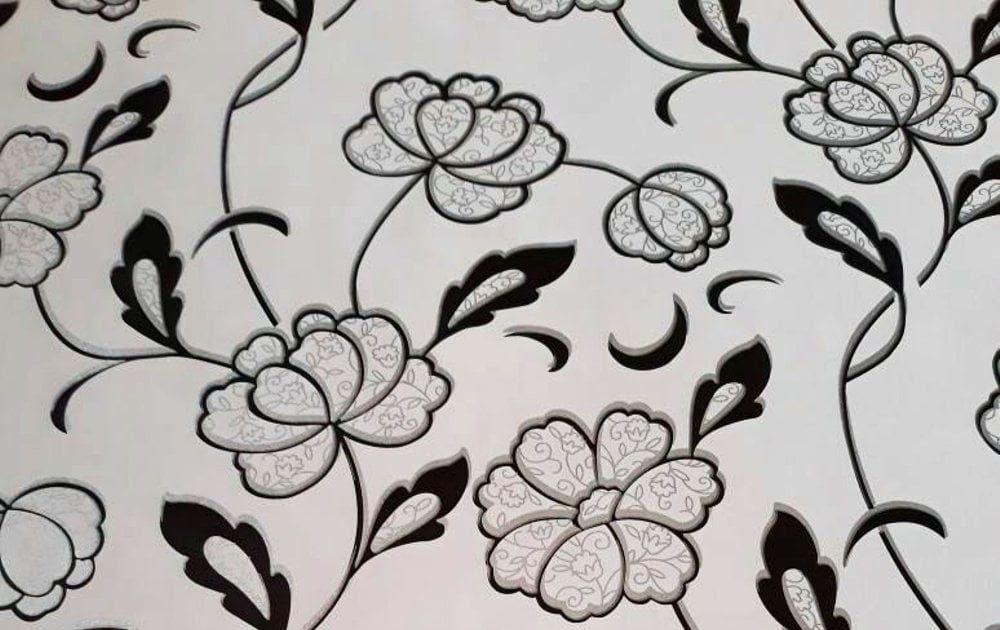 Detail Gambar Batik Bunga Hitam Putih Nomer 33