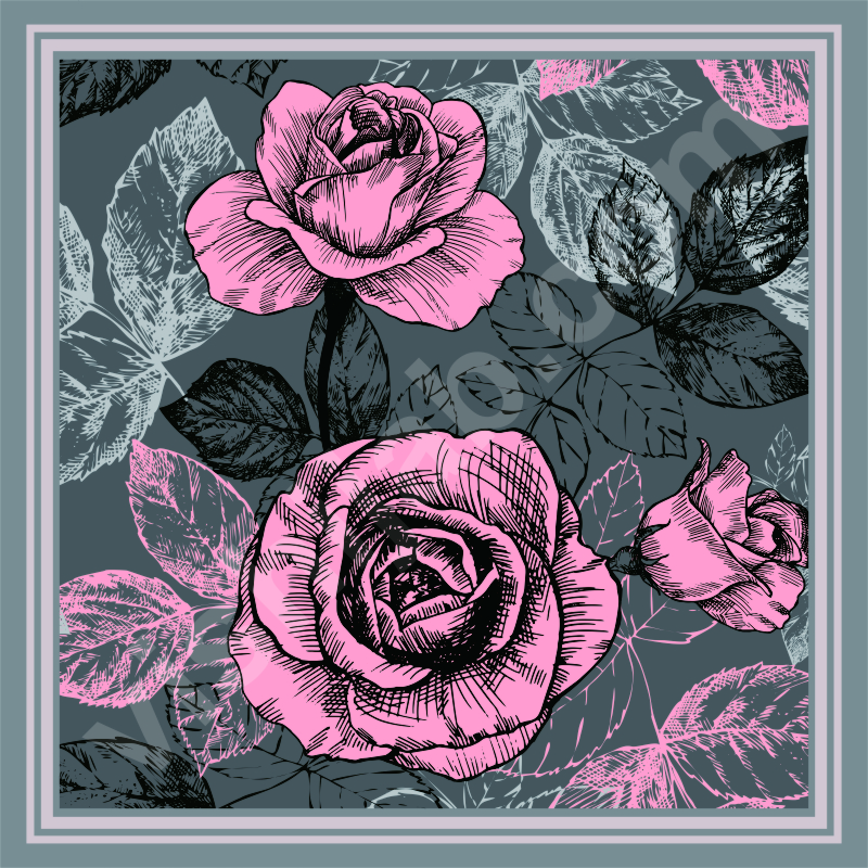 Detail Gambar Batik Bunga Mawar Nomer 20