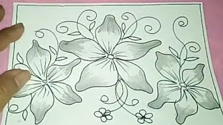 Detail Gambar Batik Bunga Mudah Digambar Nomer 7