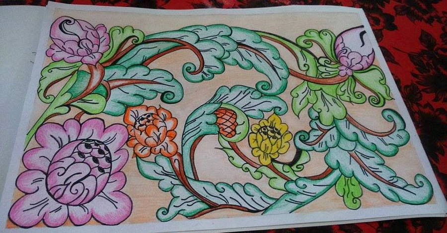 Detail Gambar Batik Bunga Sederhana Tapi Bagus Nomer 7