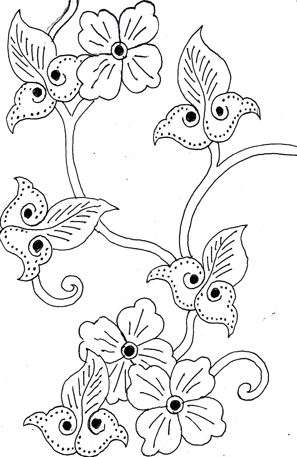 Detail Gambar Batik Bunga Simpel Nomer 48