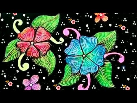 Detail Gambar Batik Bunga Yang Sudah Diwarnai Nomer 11
