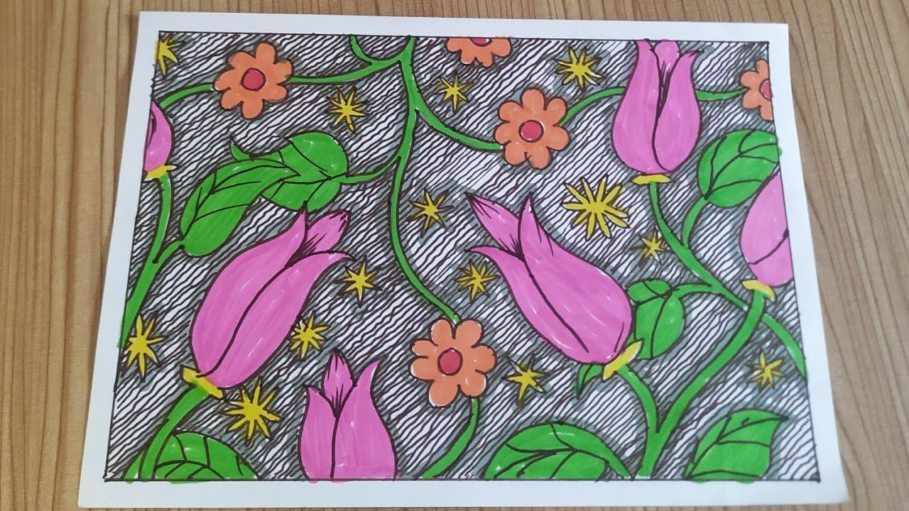 Detail Gambar Batik Bunga Yg Mudah Digambar Nomer 25