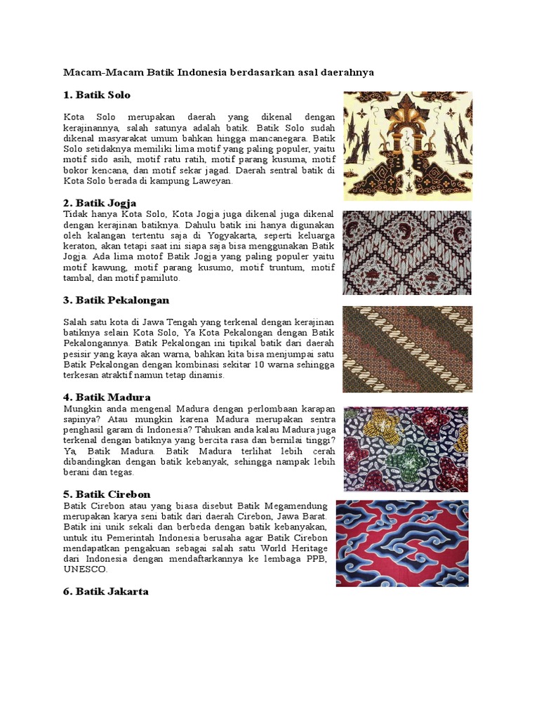 Detail Gambar Batik Dan Asal Daerah Nomer 27