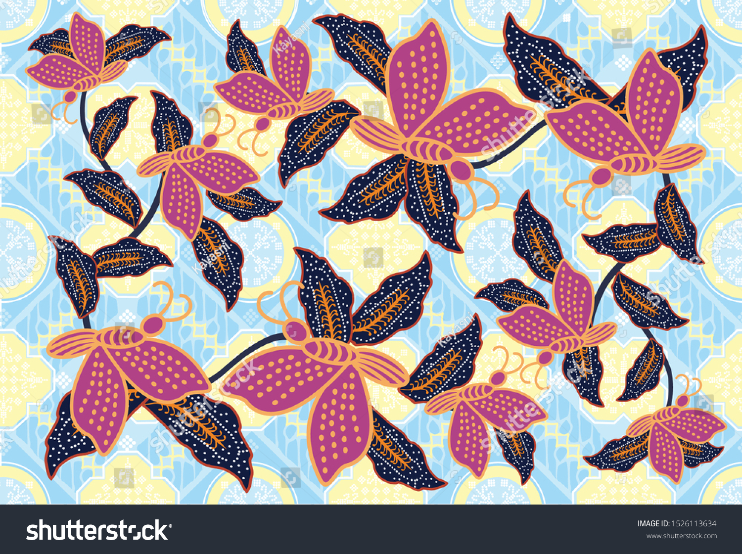 Detail Gambar Batik Flora Dan Fauna Nomer 2