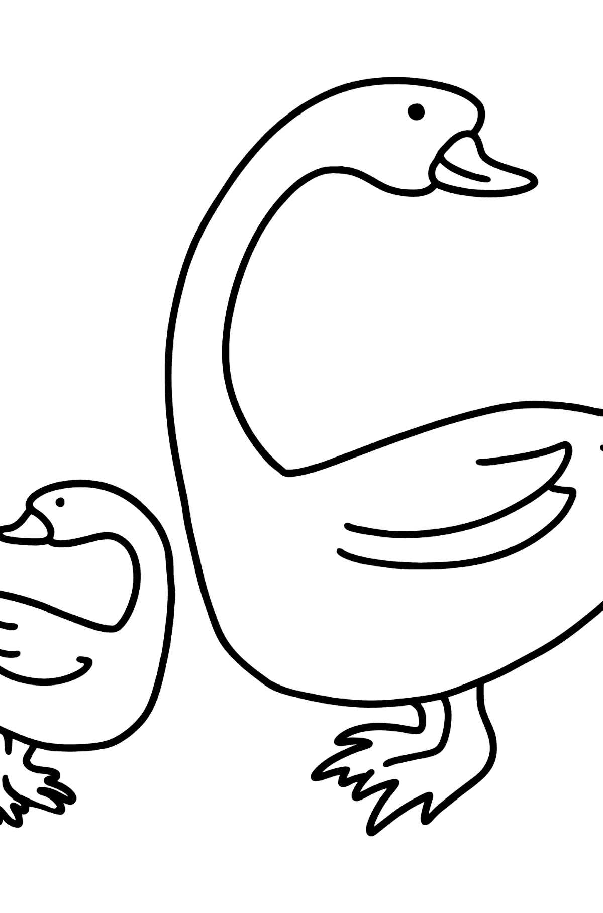 Detail Gans Ausmalbild Nomer 14