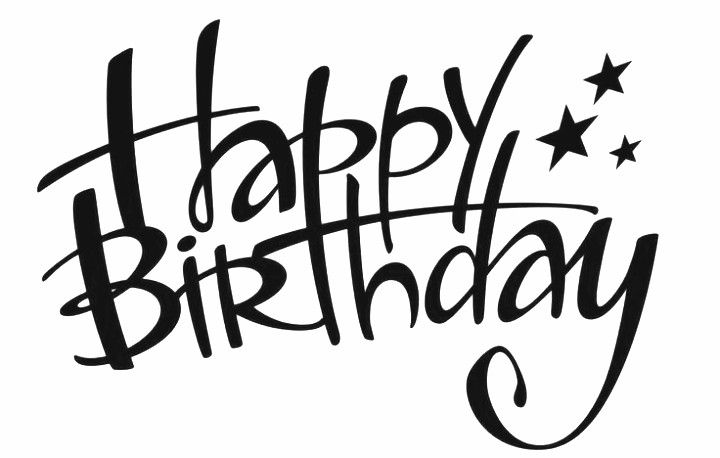 Detail Kalligraphie Happy Birthday Schriftzug Nomer 22