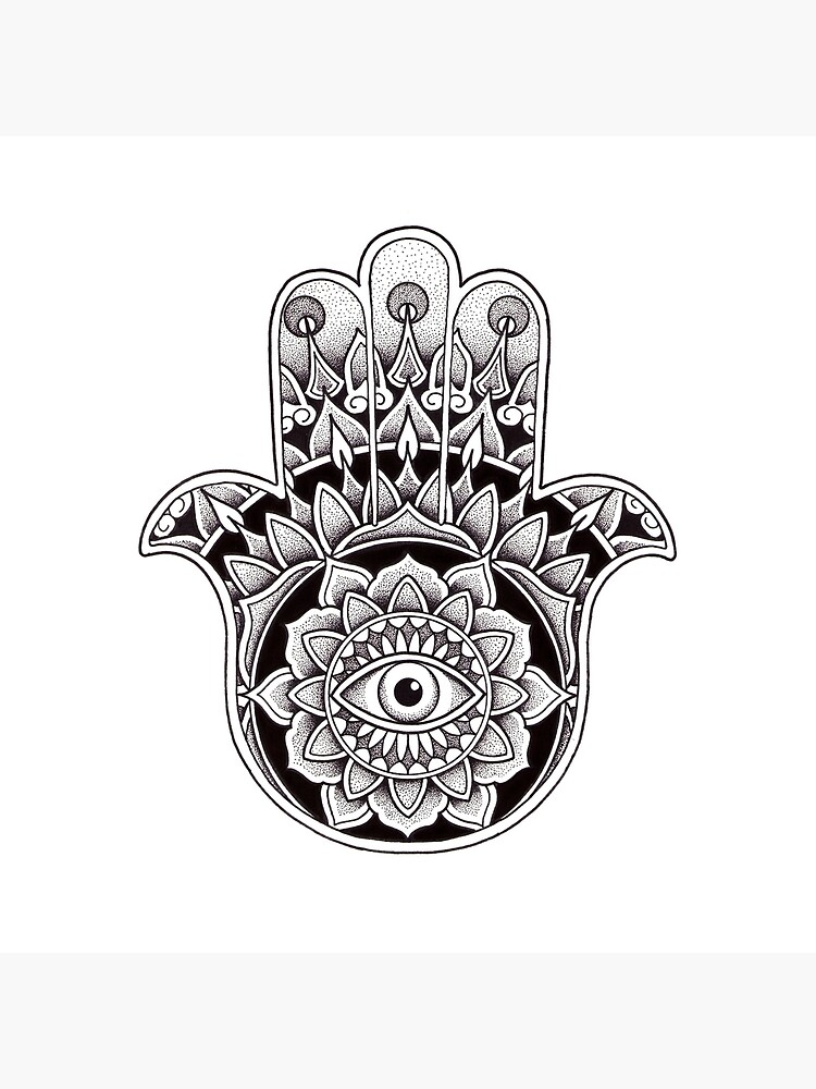 Detail Mandala Hand Of Fatima Nomer 9
