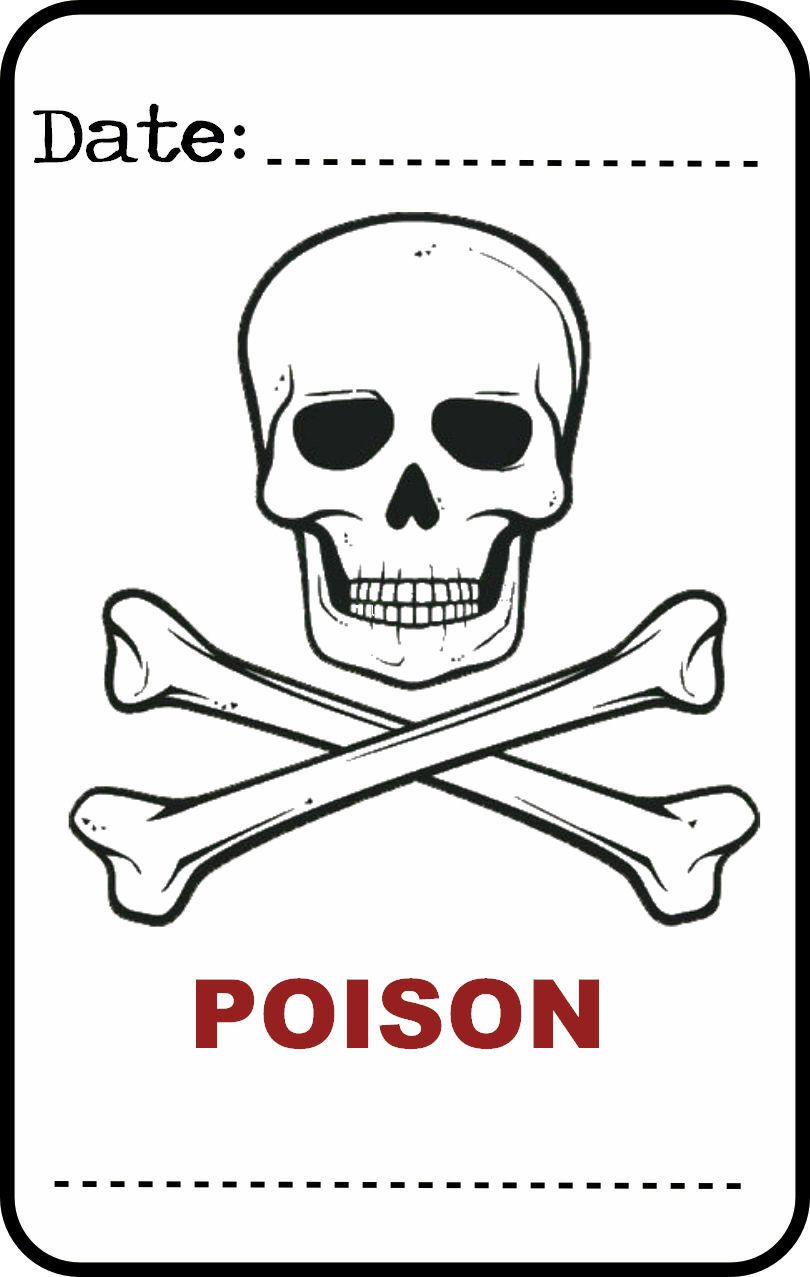 Poison Label Halloween - KibrisPDR