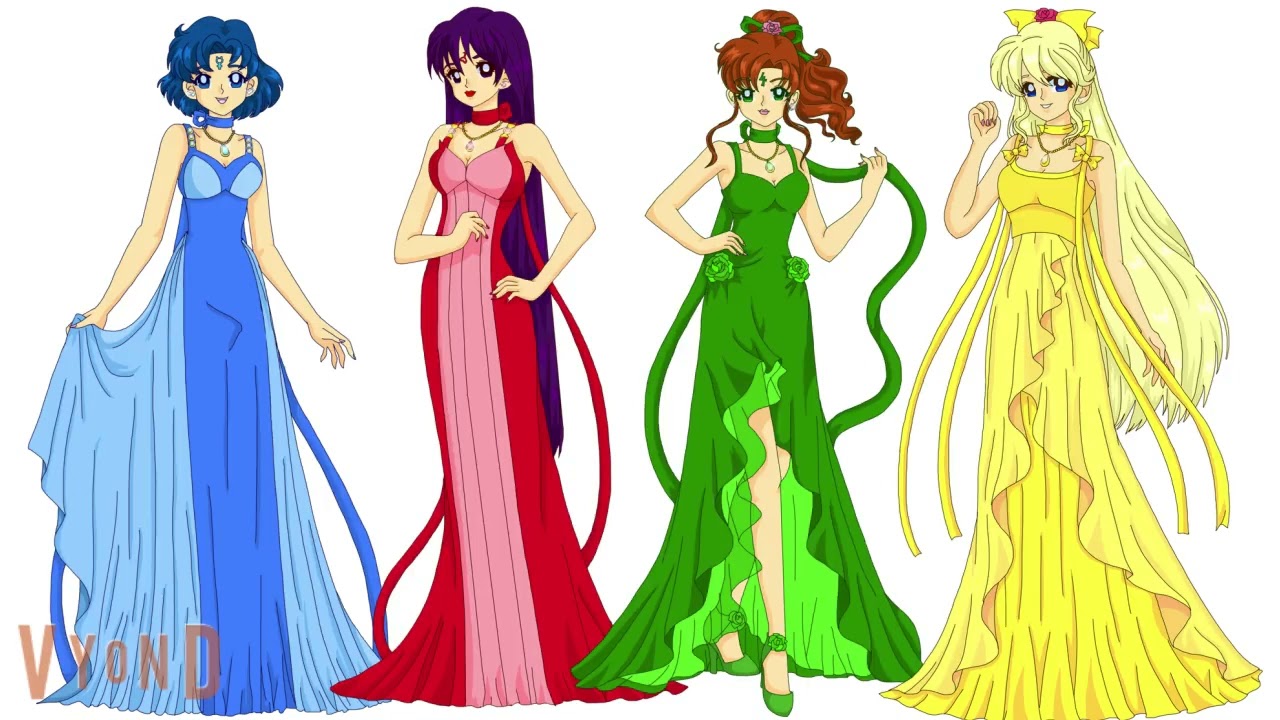 Detail Sailor Senshi Princess Dresses Nomer 20