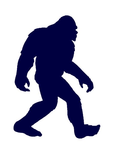 Detail Clipart Bigfoot Nomer 2