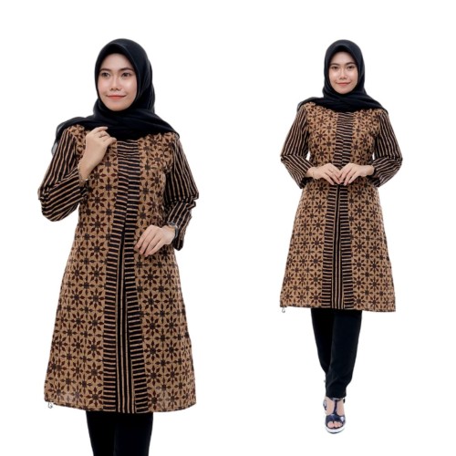 Detail Gambar Batik Kerja Wanita Modern Nomer 15