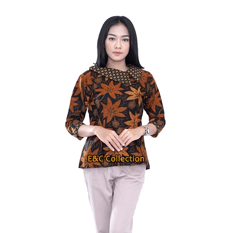 Detail Gambar Batik Kerja Wanita Modern Nomer 20