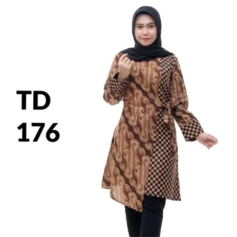 Detail Gambar Batik Kerja Wanita Modern Nomer 27