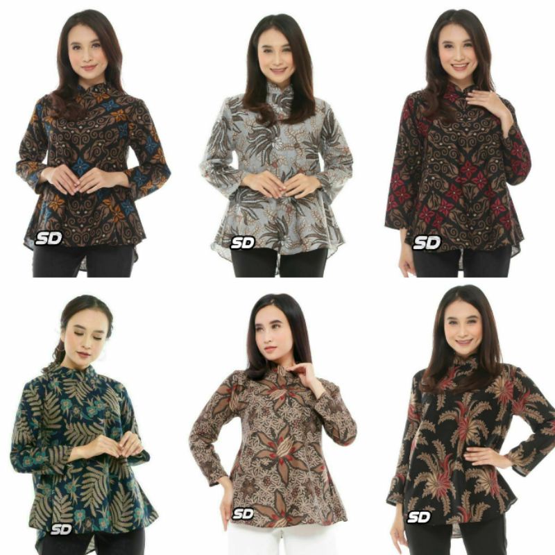 Detail Gambar Batik Kerja Wanita Modern Nomer 32