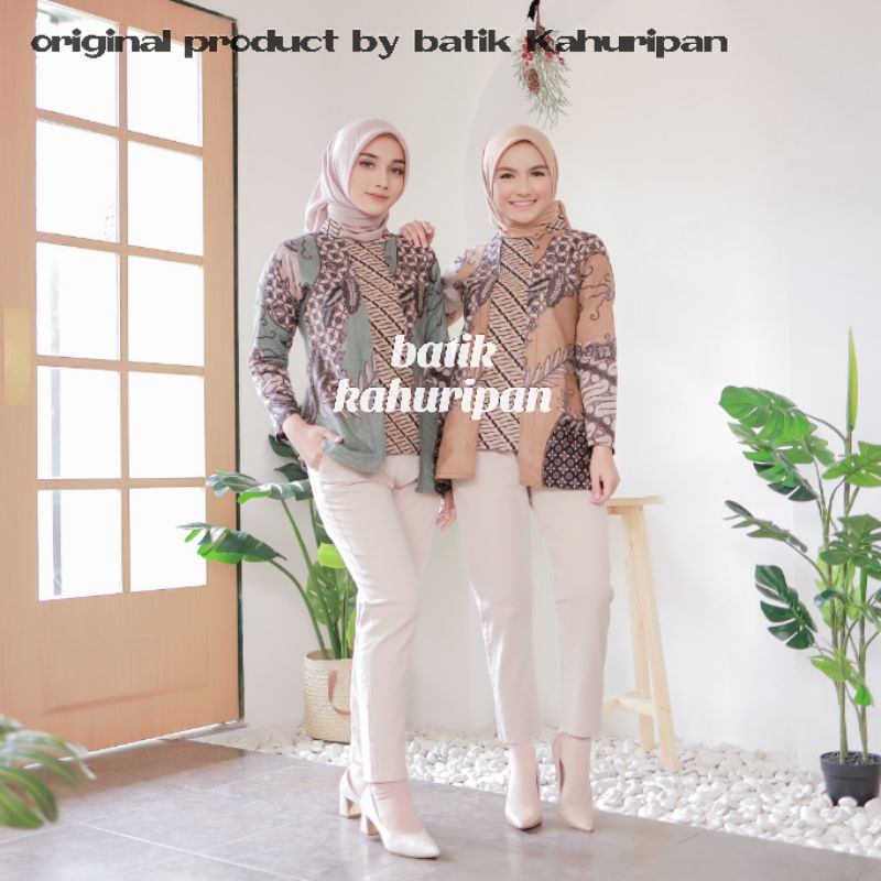 Detail Gambar Batik Kerja Wanita Modern Nomer 33