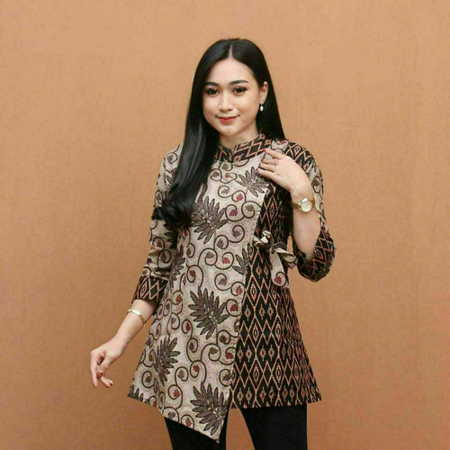 Detail Gambar Batik Kerja Wanita Modern Nomer 50