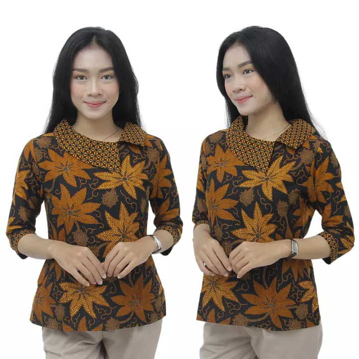 Detail Gambar Batik Kerja Wanita Modern Nomer 10