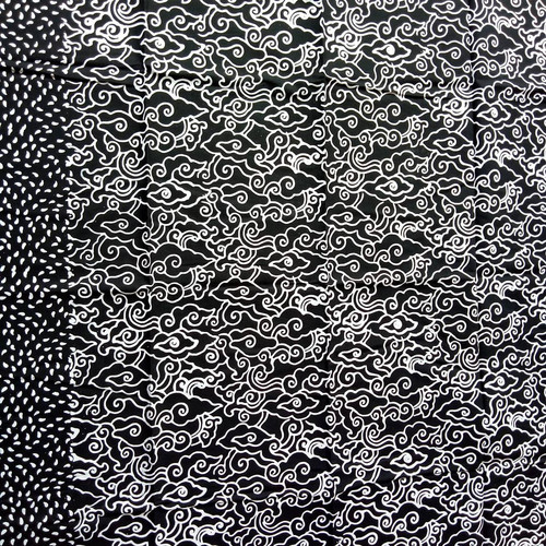 Detail Gambar Batik Mega Mendung Hitam Putih Nomer 24