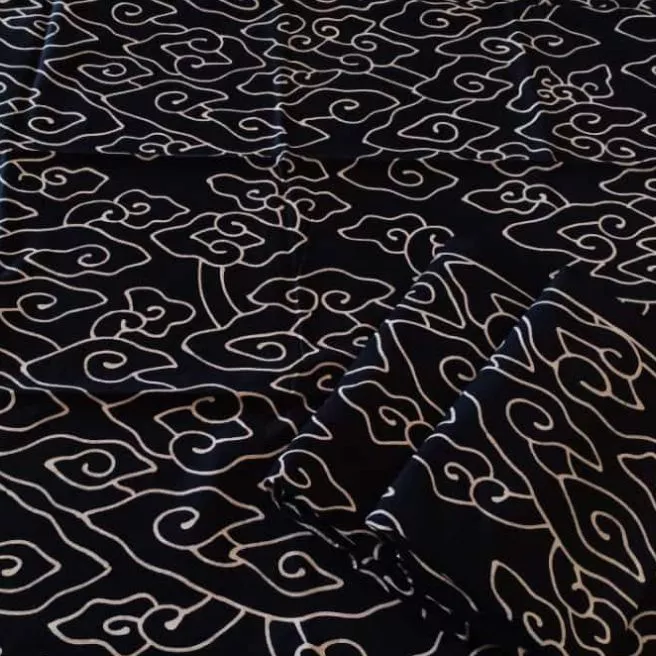 Detail Gambar Batik Mega Mendung Hitam Putih Nomer 47