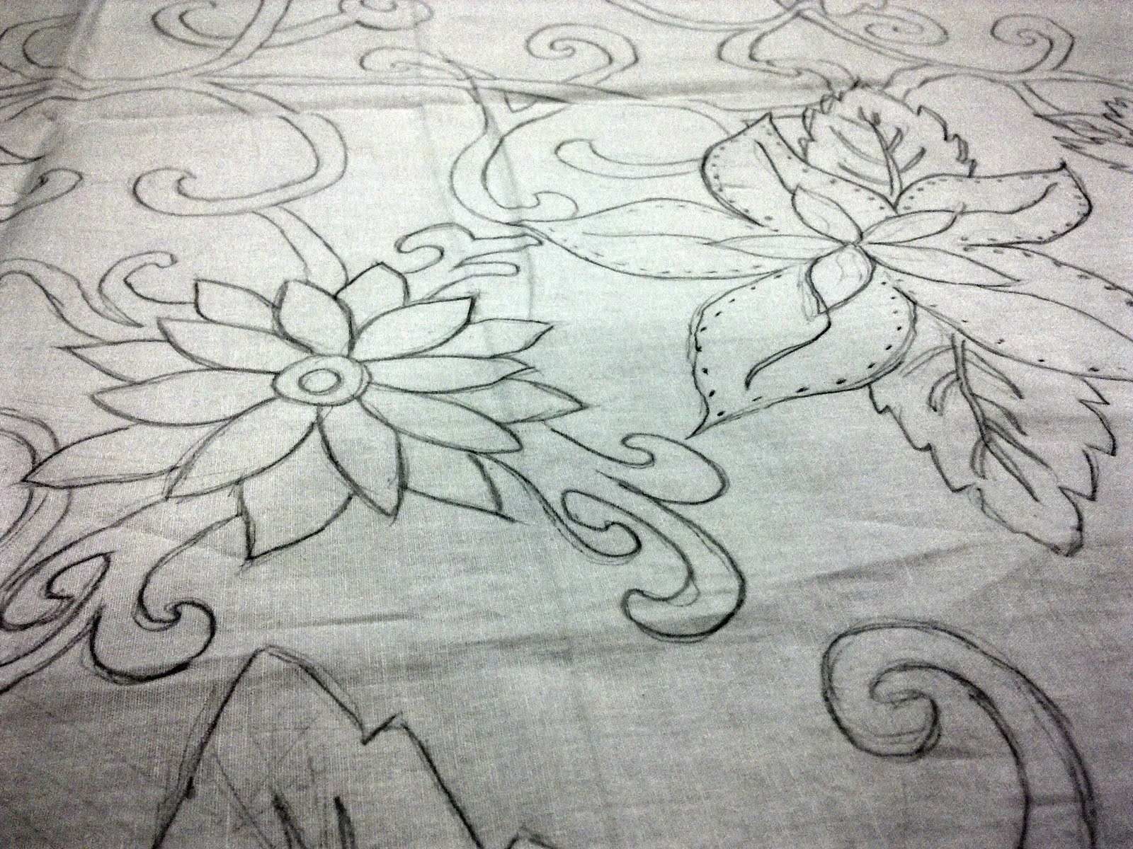 Detail Gambar Batik Motif Bunga Dan Daun Nomer 37